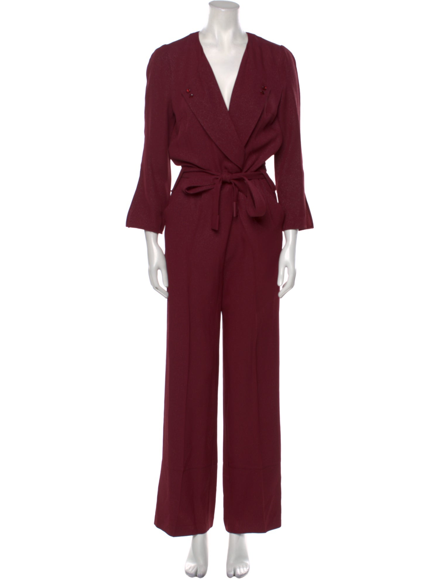 Elisabetta Franchi Plunge Neckline Jumpsuit