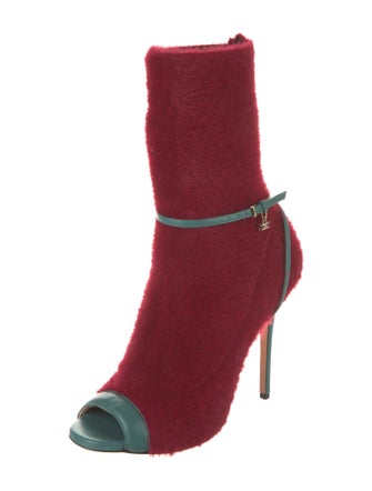 Elisabetta Franchi Shearling Sock Boots