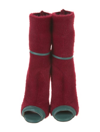 Elisabetta Franchi Shearling Sock Boots