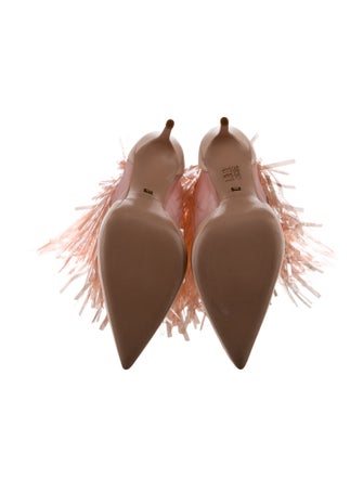 Elisabetta Franchi Leather Mesh Accents Boots