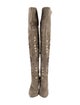 Elisabetta Franchi Suede Studded Accents Boots