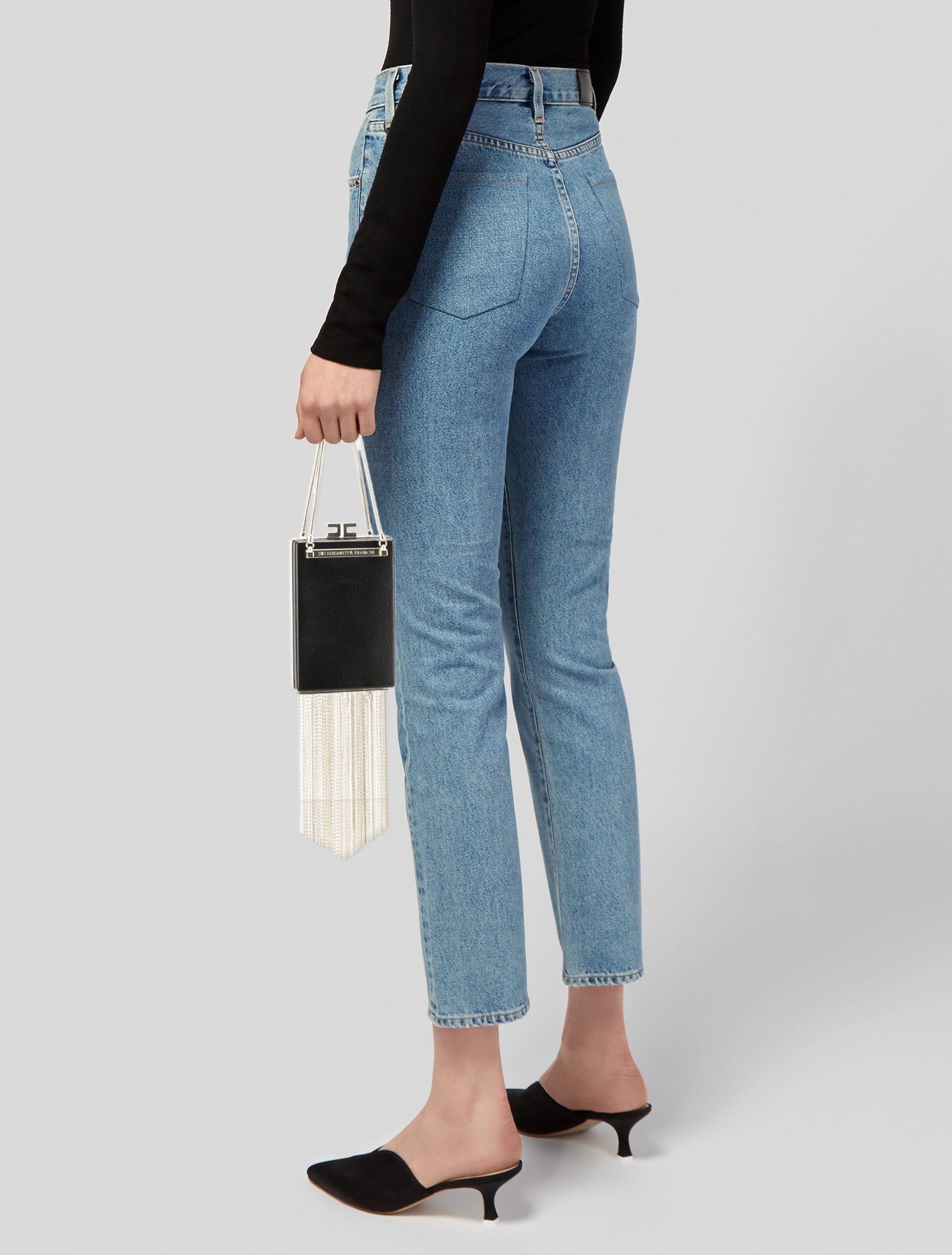 Elisabetta Franchi Leather Top Handle Bag