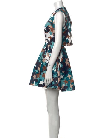 Elisabetta Franchi Floral Print Mini Dress