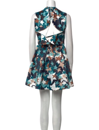 Elisabetta Franchi Floral Print Mini Dress