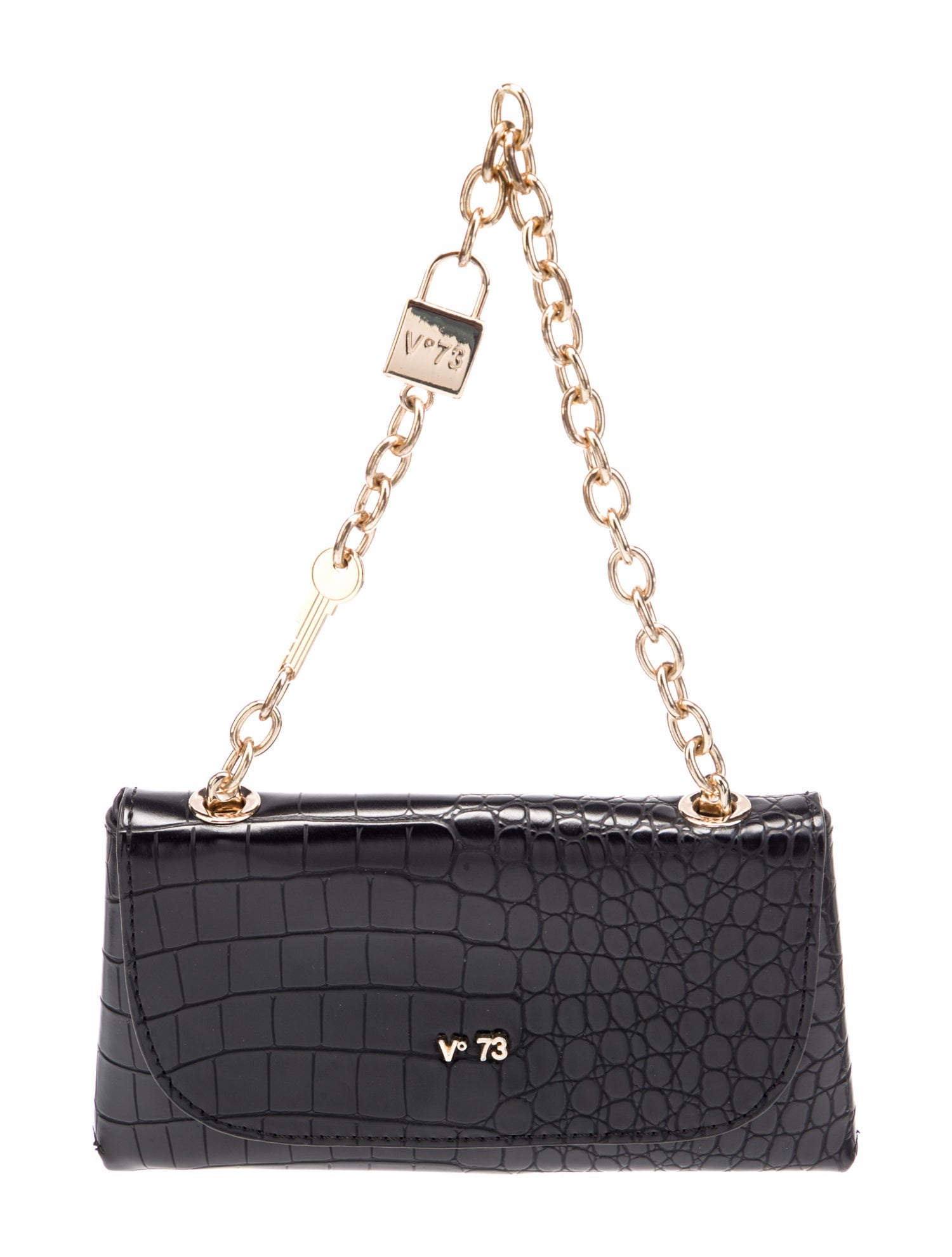 Elisabetta Franchi Embossed Leather Top Handle Bag