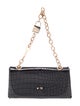 Elisabetta Franchi Embossed Leather Top Handle Bag