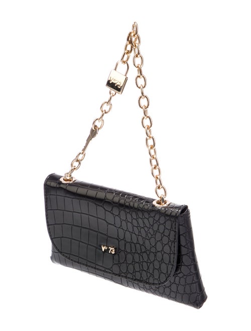 Elisabetta Franchi Embossed Leather Top Handle Bag