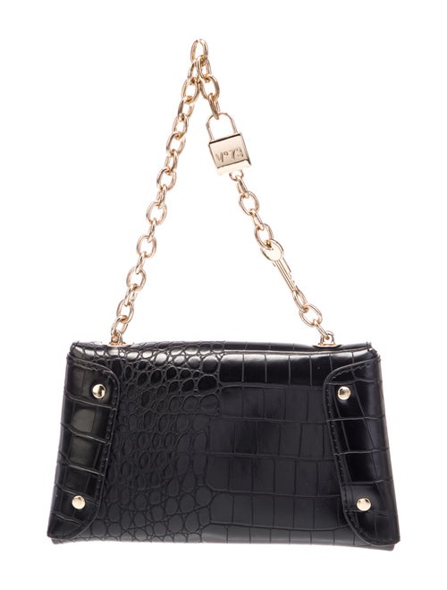 Elisabetta Franchi Embossed Leather Top Handle Bag