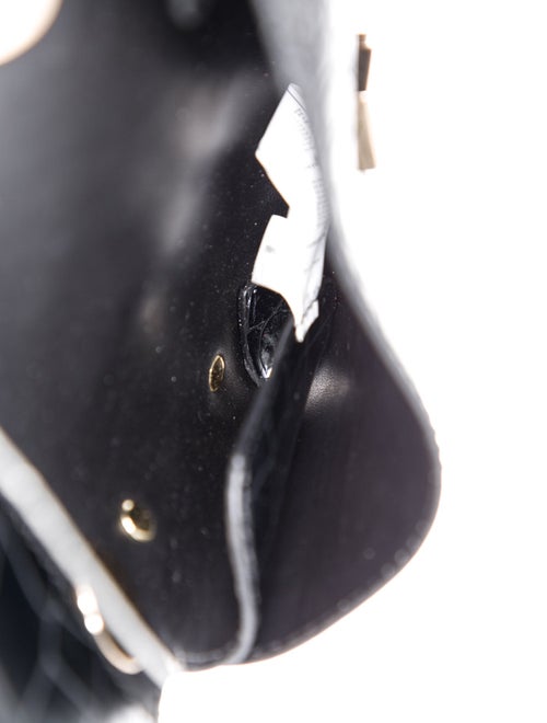 Elisabetta Franchi Embossed Leather Top Handle Bag