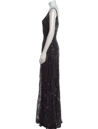 Elisabetta Franchi Mesh Long Dress