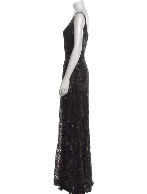 Elisabetta Franchi Mesh Long Dress