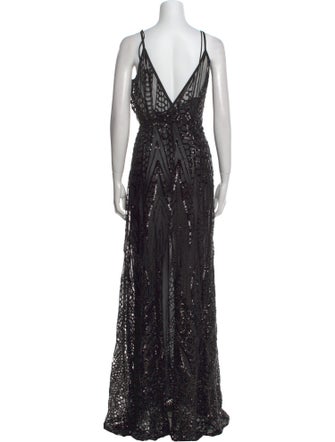 Elisabetta Franchi Mesh Long Dress