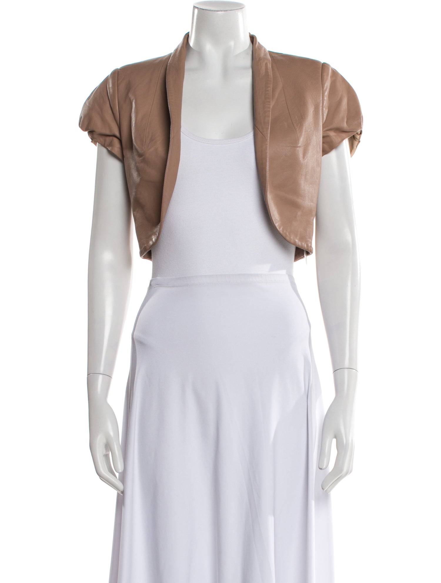 Elisabetta Franchi Leather Bolero