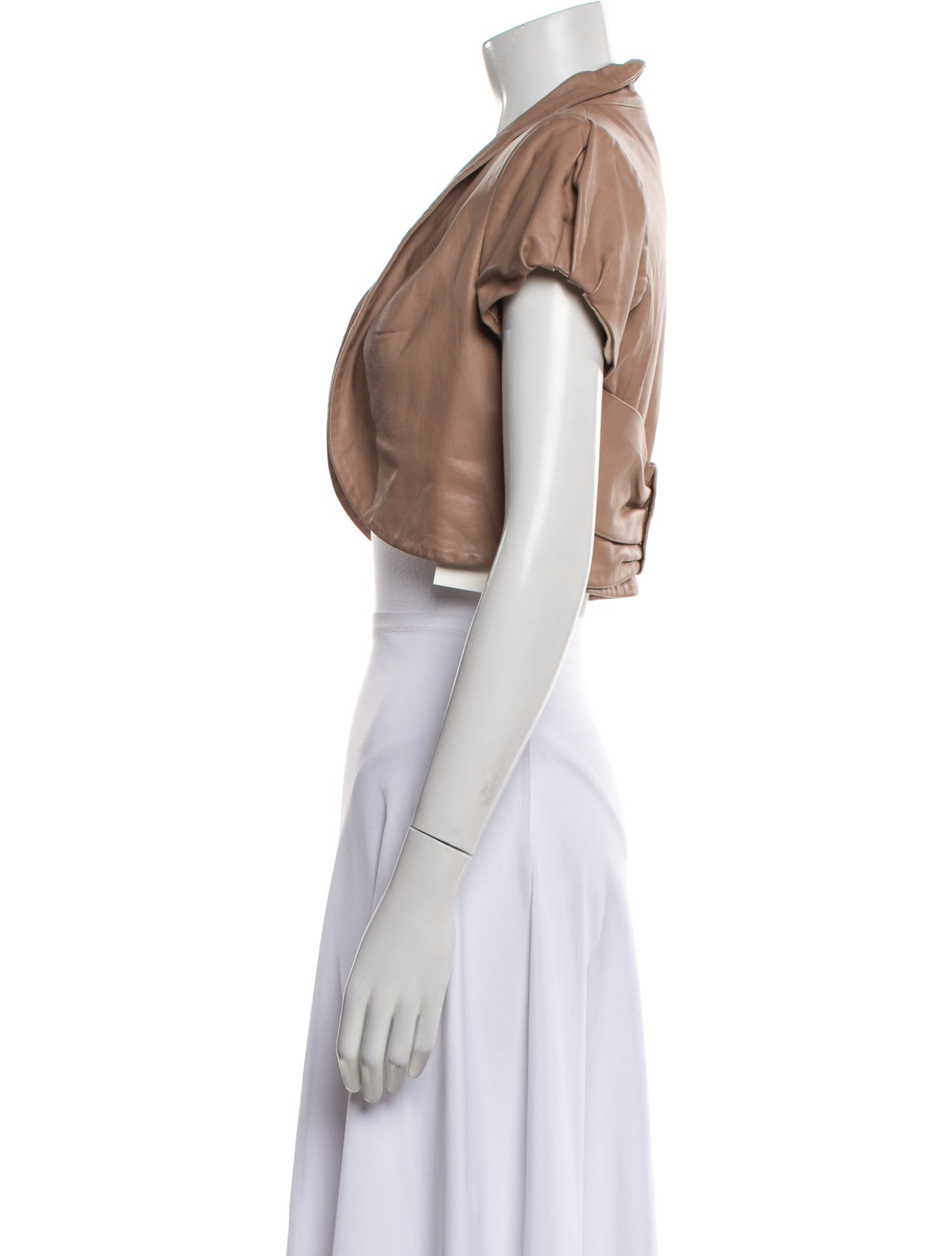 Elisabetta Franchi Leather Bolero