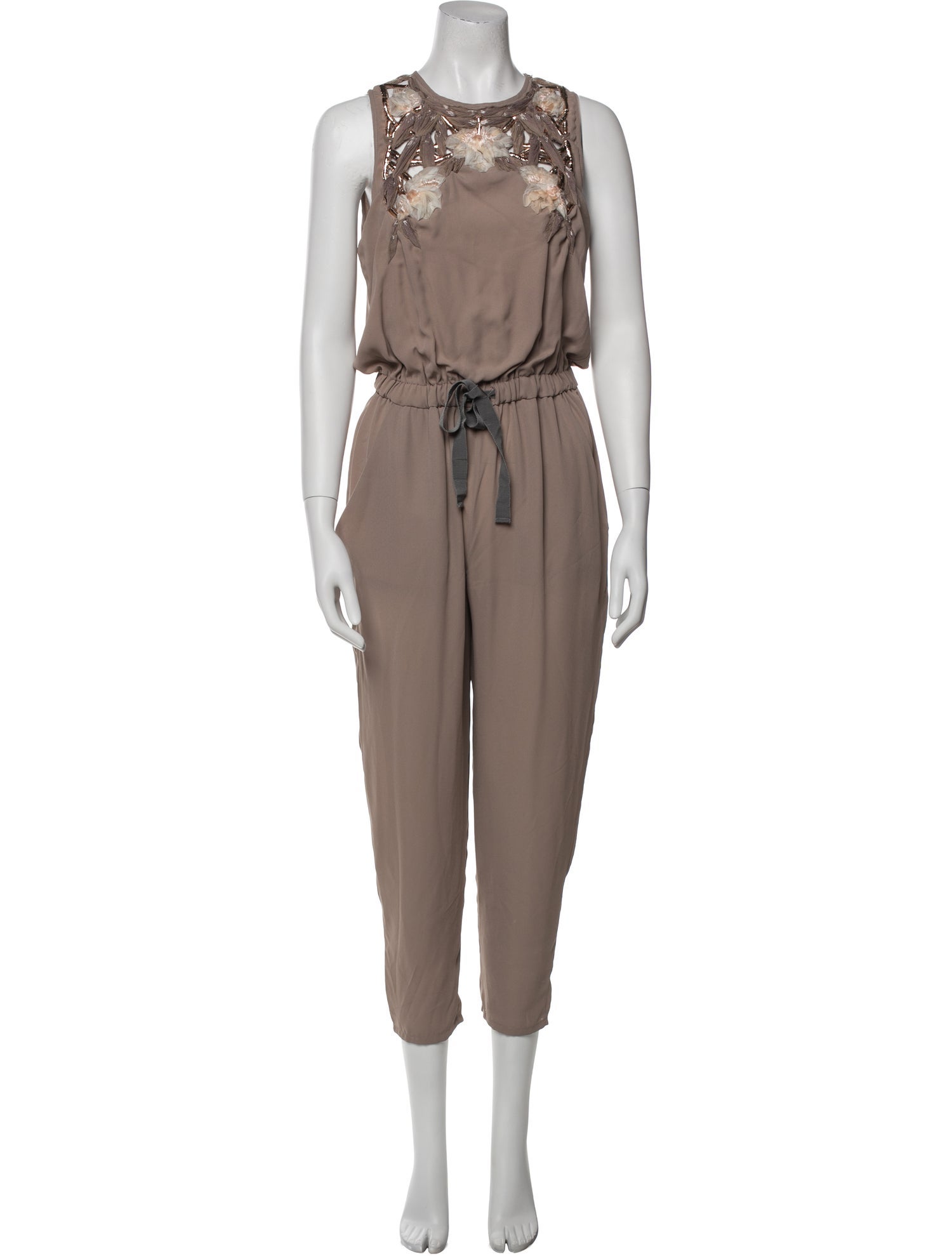 Elisabetta Franchi Crew Neck Jumpsuit