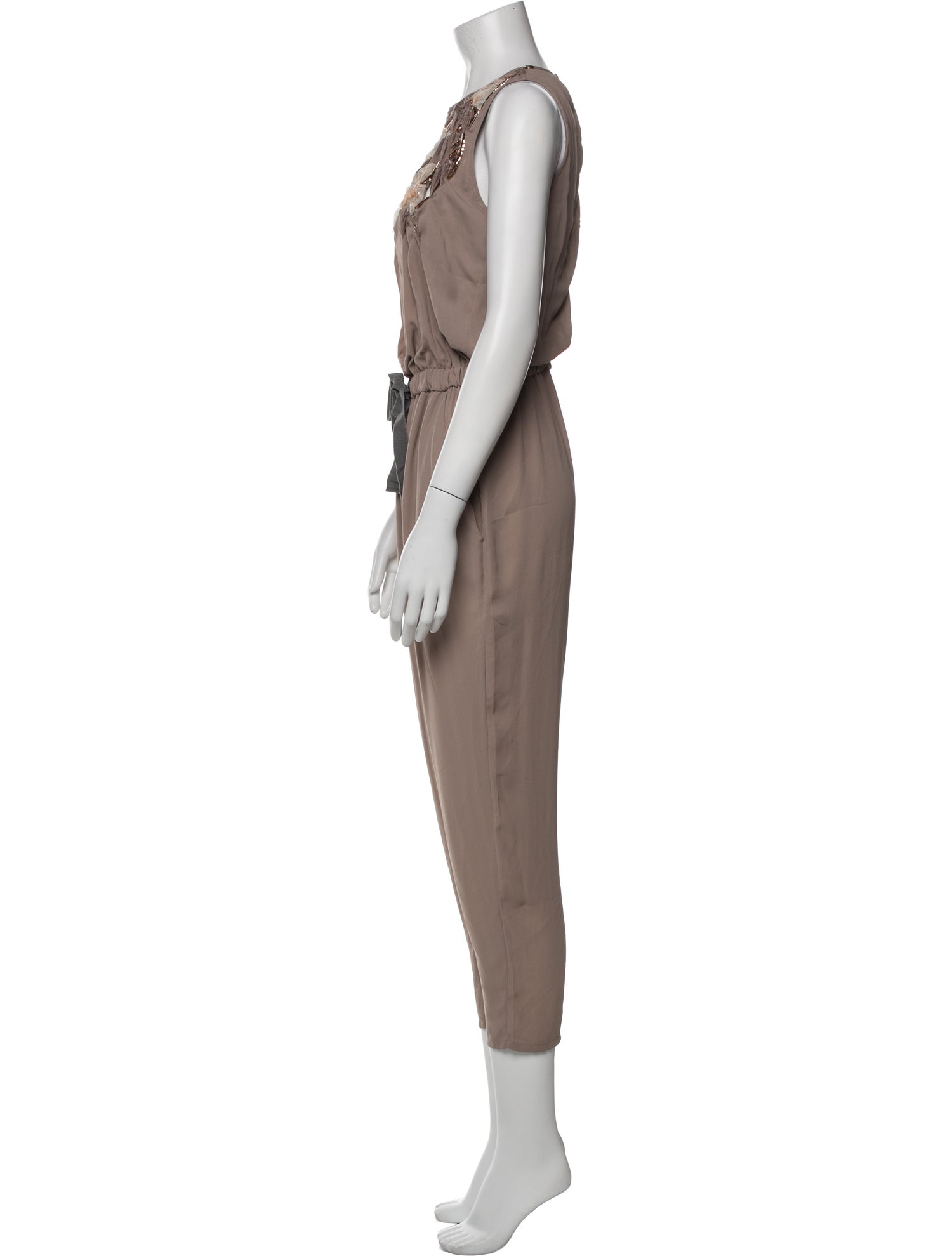 Elisabetta Franchi Crew Neck Jumpsuit