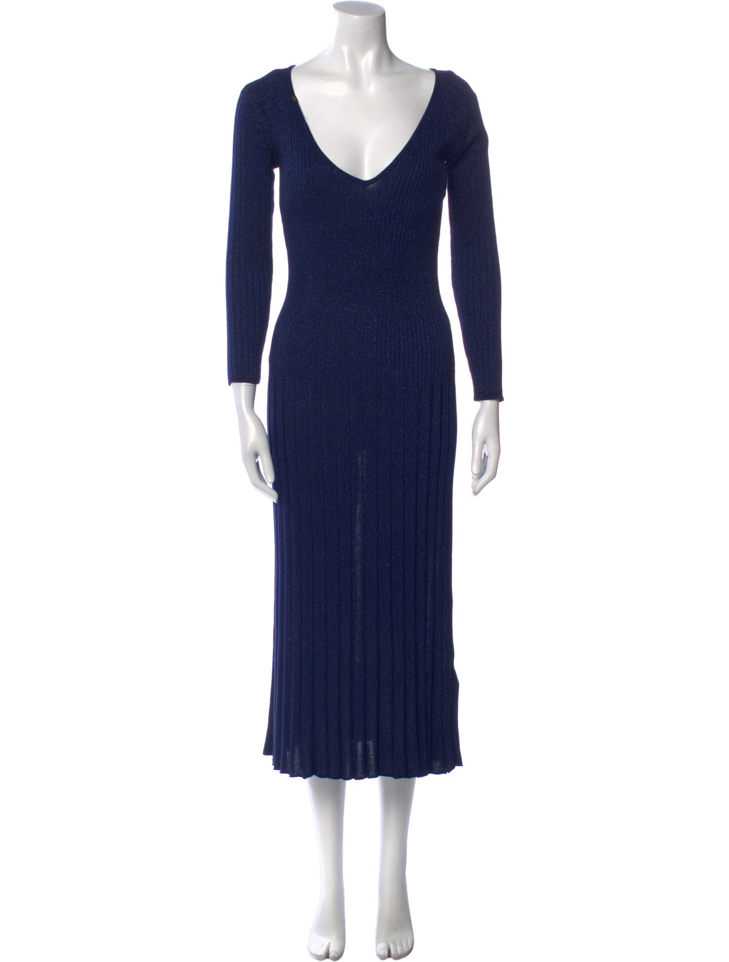 Elisabetta Franchi V-Neck Long Dress