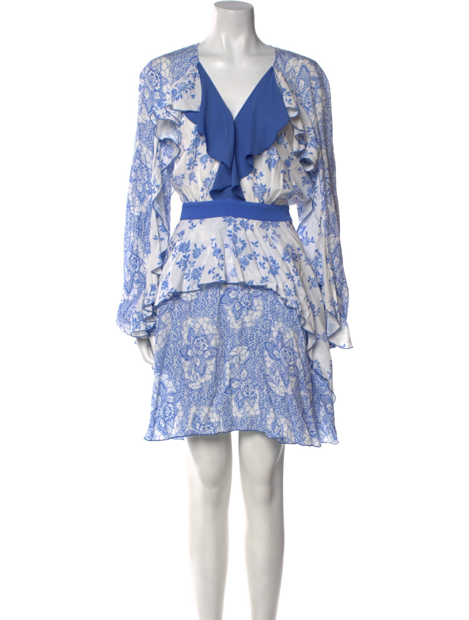 Elisabetta Franchi Floral Print Knee-Length Dress