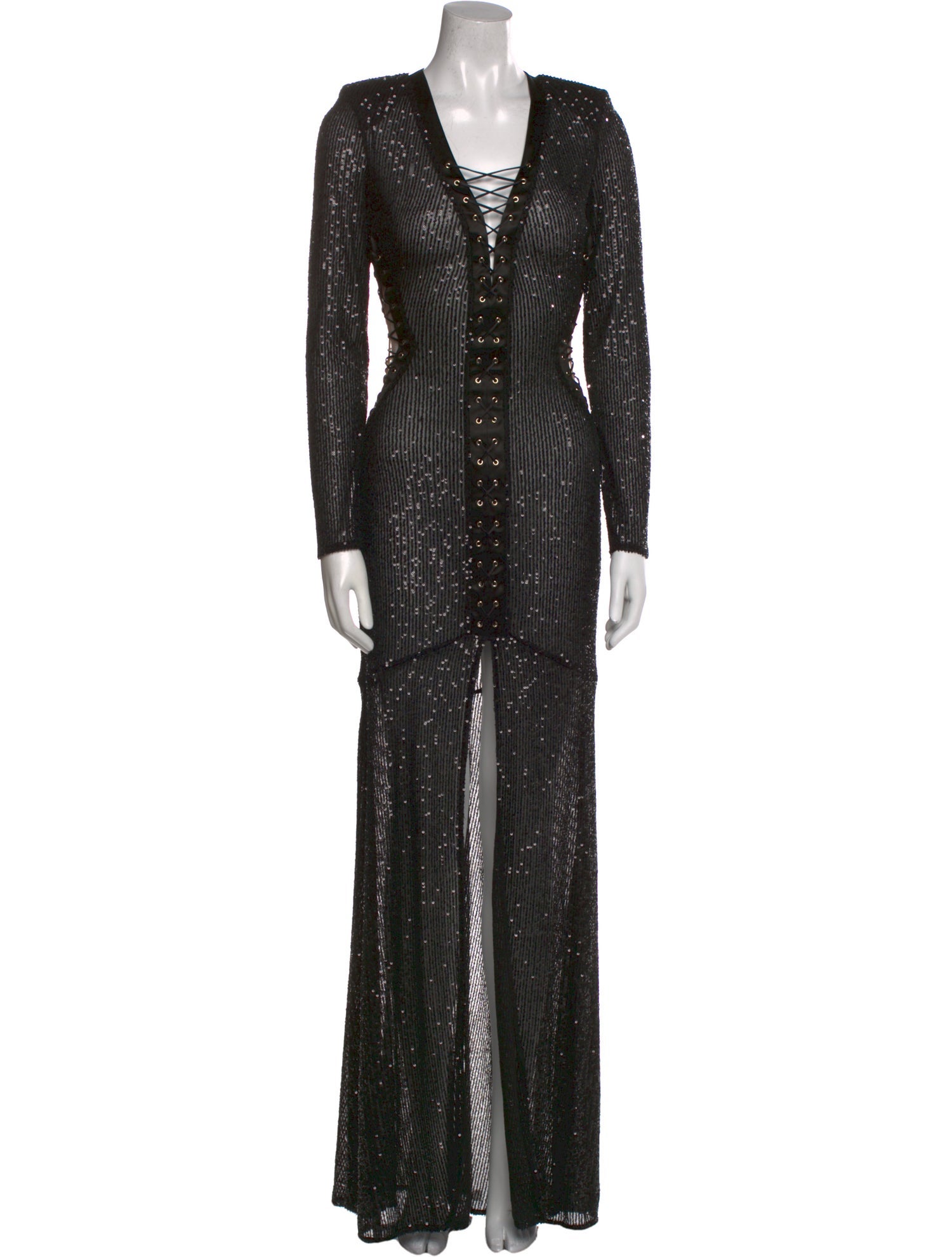 Elisabetta Franchi V-Neck Long Dress