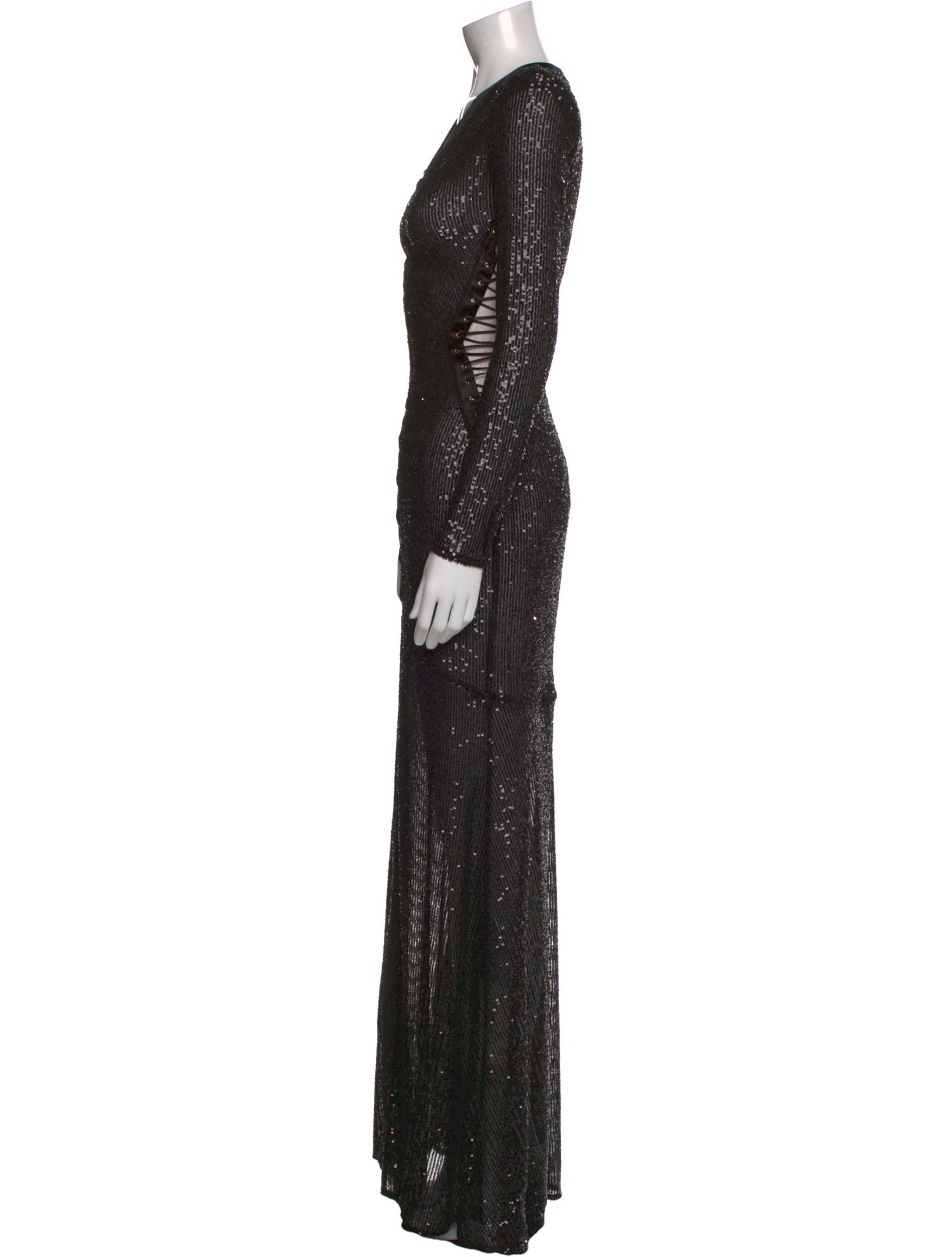 Elisabetta Franchi V-Neck Long Dress