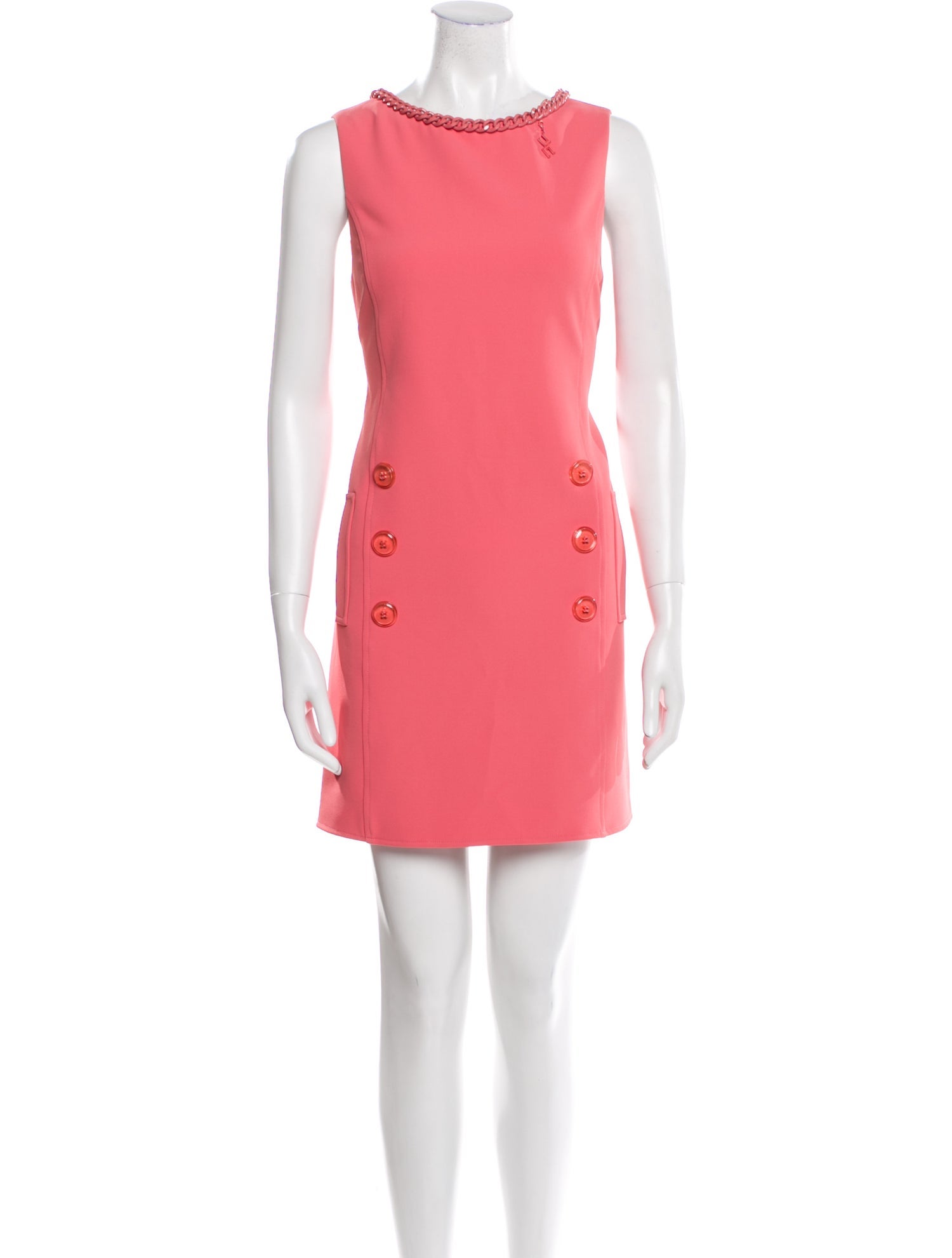 Elisabetta Franchi Scoop Neck Mini Dress