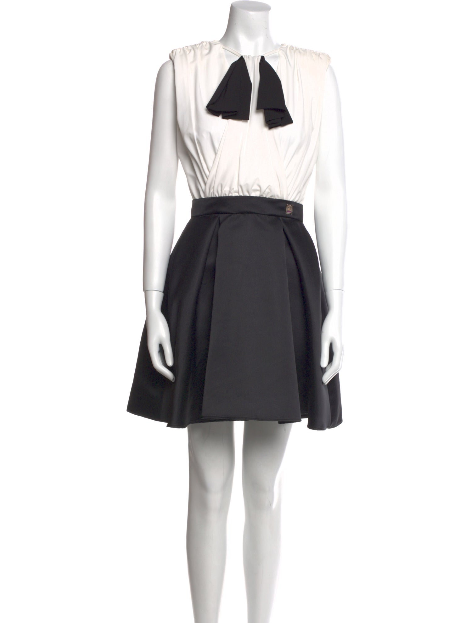 Elisabetta Franchi Crew Neck Mini Dress