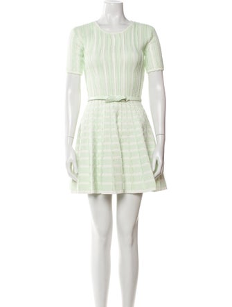 Elisabetta Franchi Striped Mini Dress