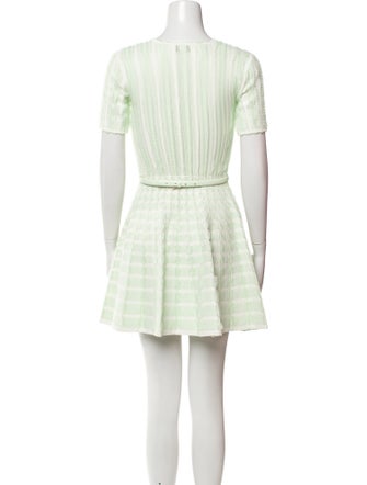 Elisabetta Franchi Striped Mini Dress