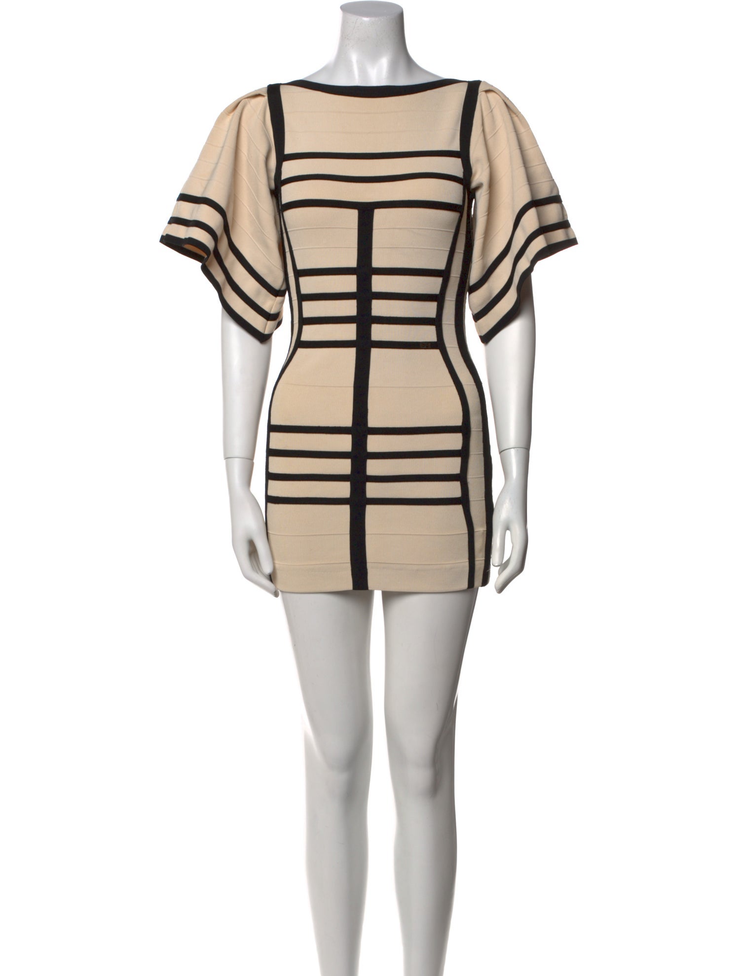 Elisabetta Franchi Striped Mini Dress