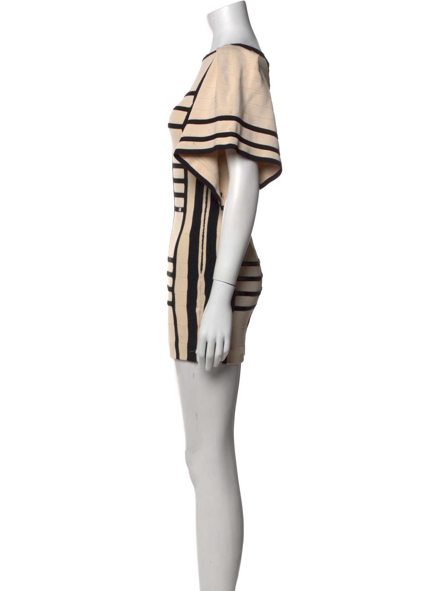 Elisabetta Franchi Striped Mini Dress