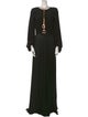 Elisabetta Franchi Crew Neck Long Dress