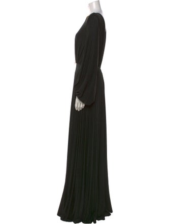 Elisabetta Franchi Crew Neck Long Dress