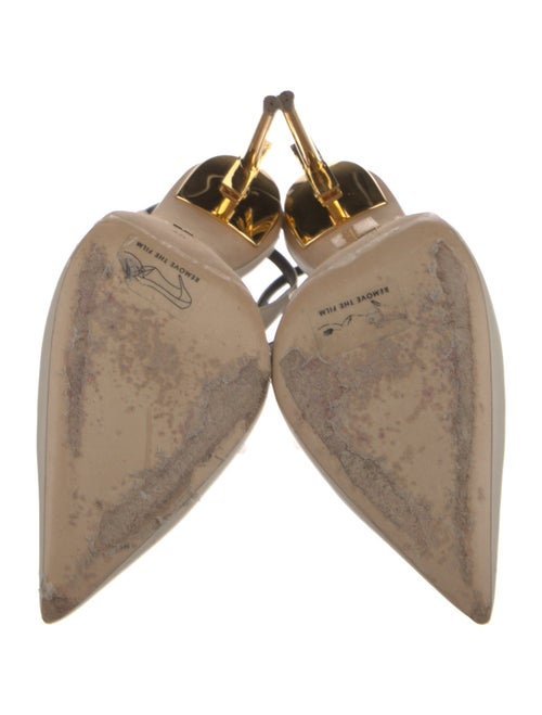 Elisabetta Franchi Leather Slingback Pumps