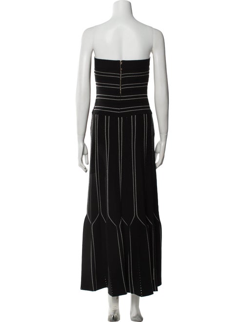 Elisabetta Franchi Striped Midi Length Dress