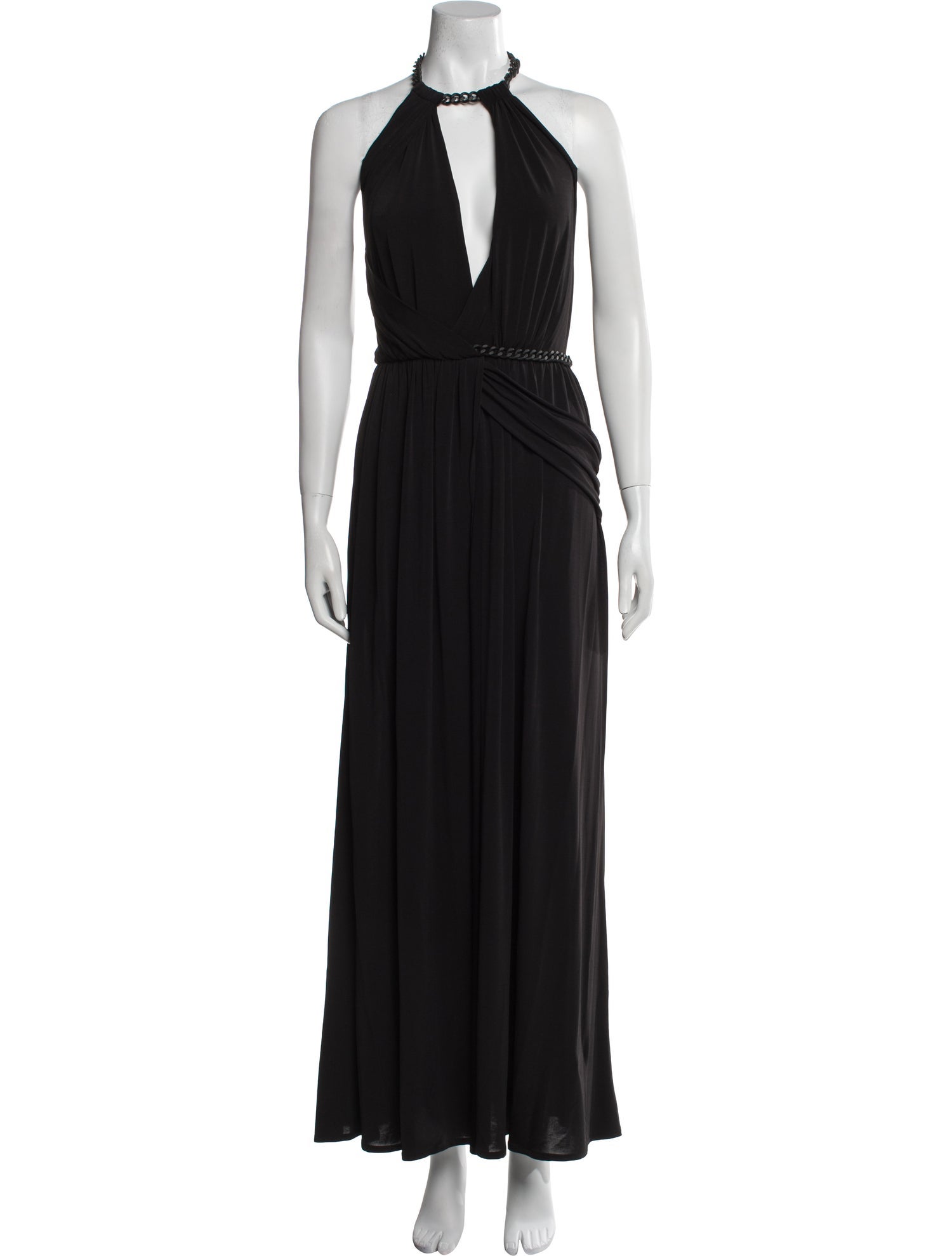 Elisabetta Franchi Halterneck Long Dress