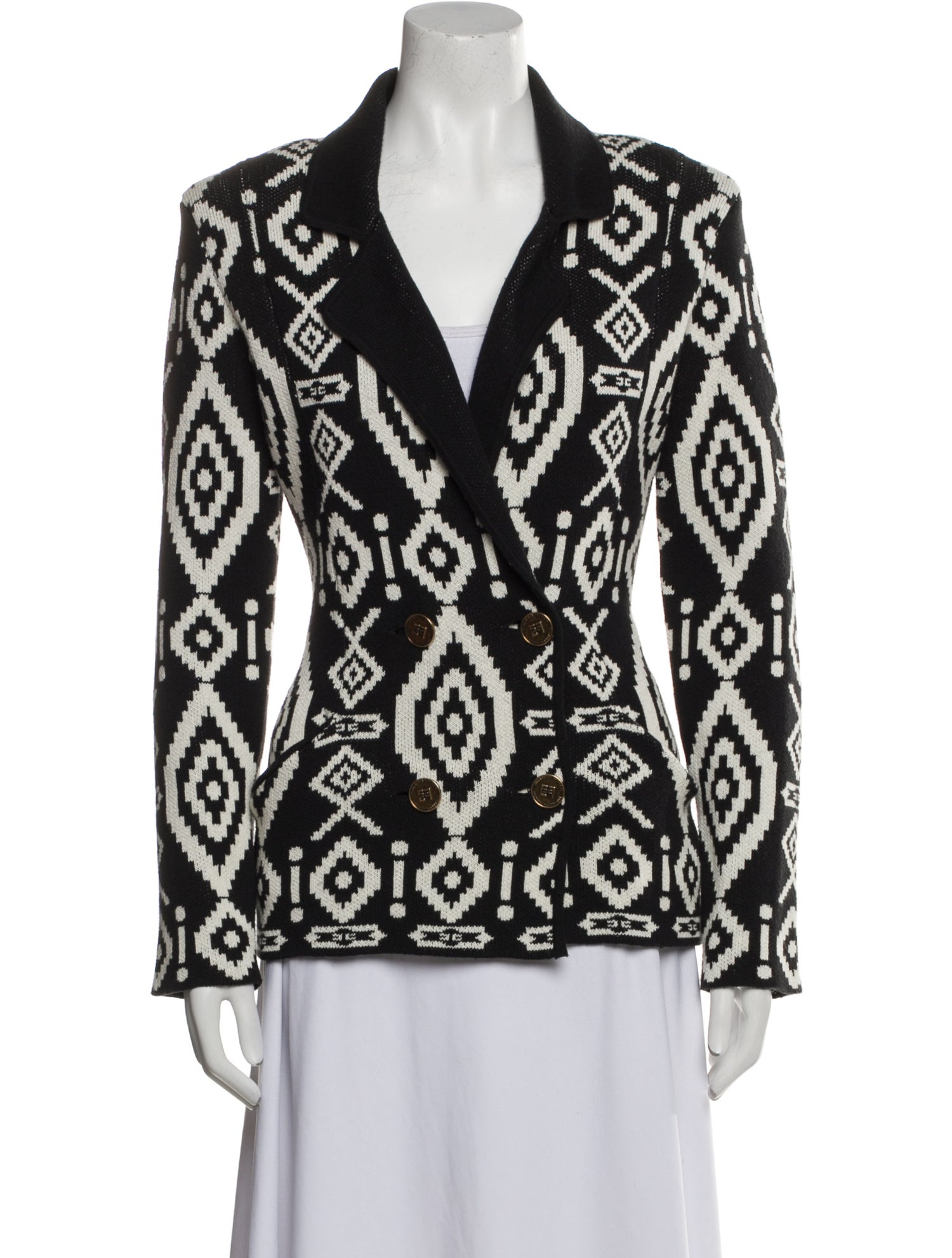 Elisabetta Franchi Printed Blazer