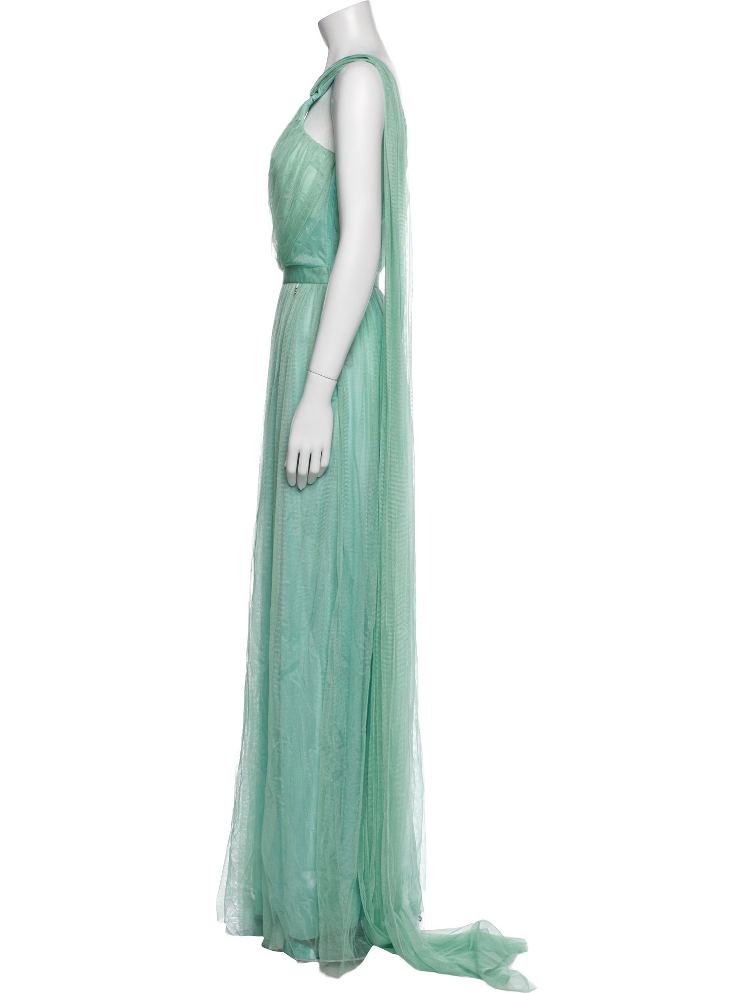 Elisabetta Franchi One-Shoulder Long Dress w/ Tags