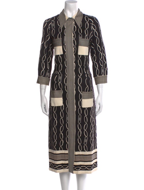 Elisabetta Franchi Printed Midi Length Dress
