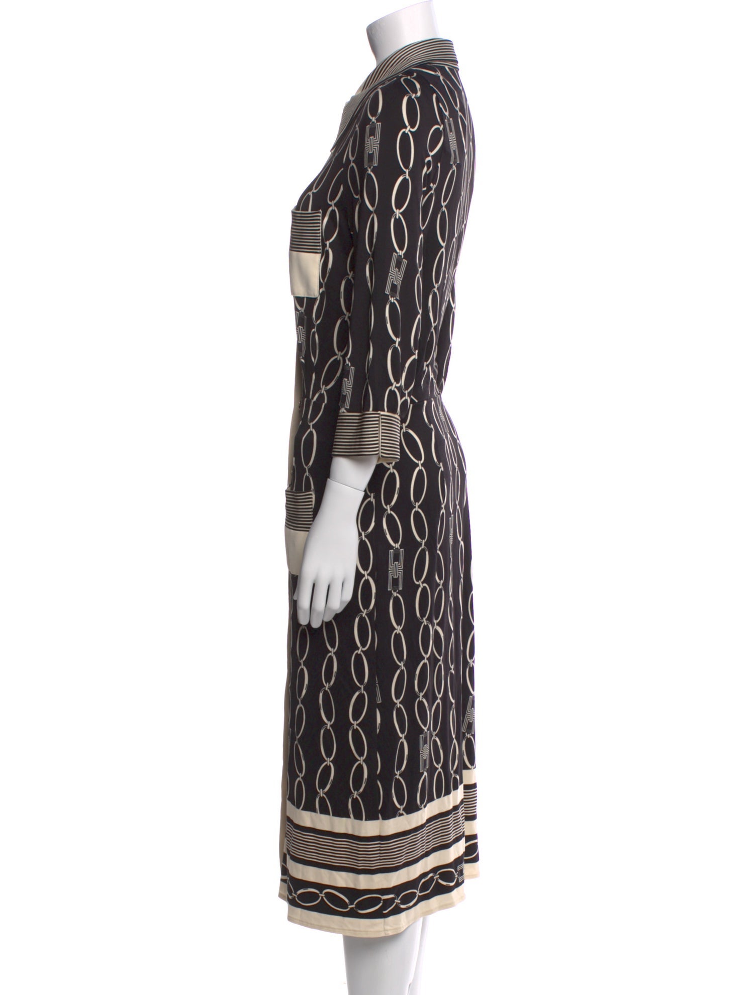 Elisabetta Franchi Printed Midi Length Dress