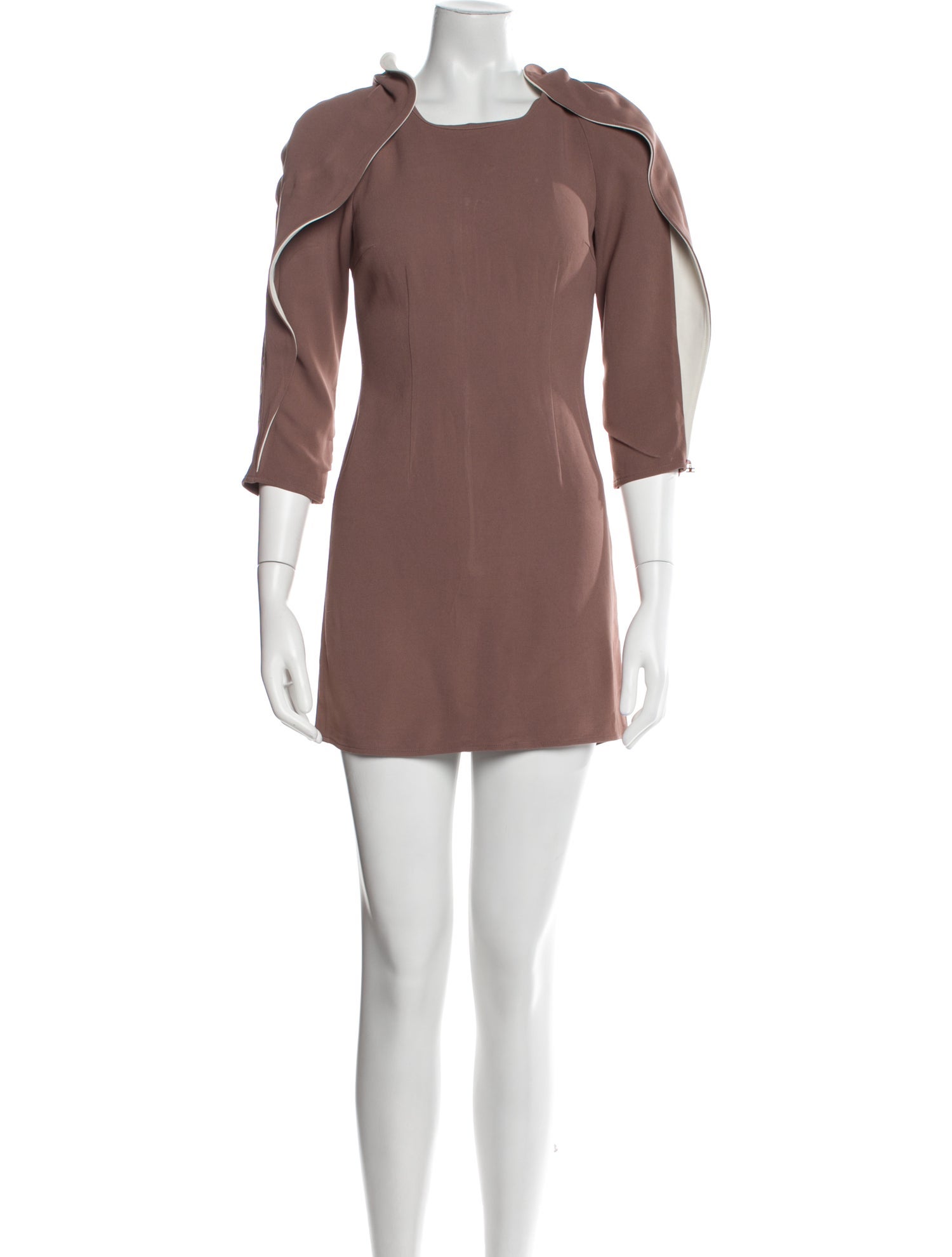 Elisabetta Franchi Square Neckline Mini Dress