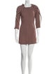 Elisabetta Franchi Square Neckline Mini Dress