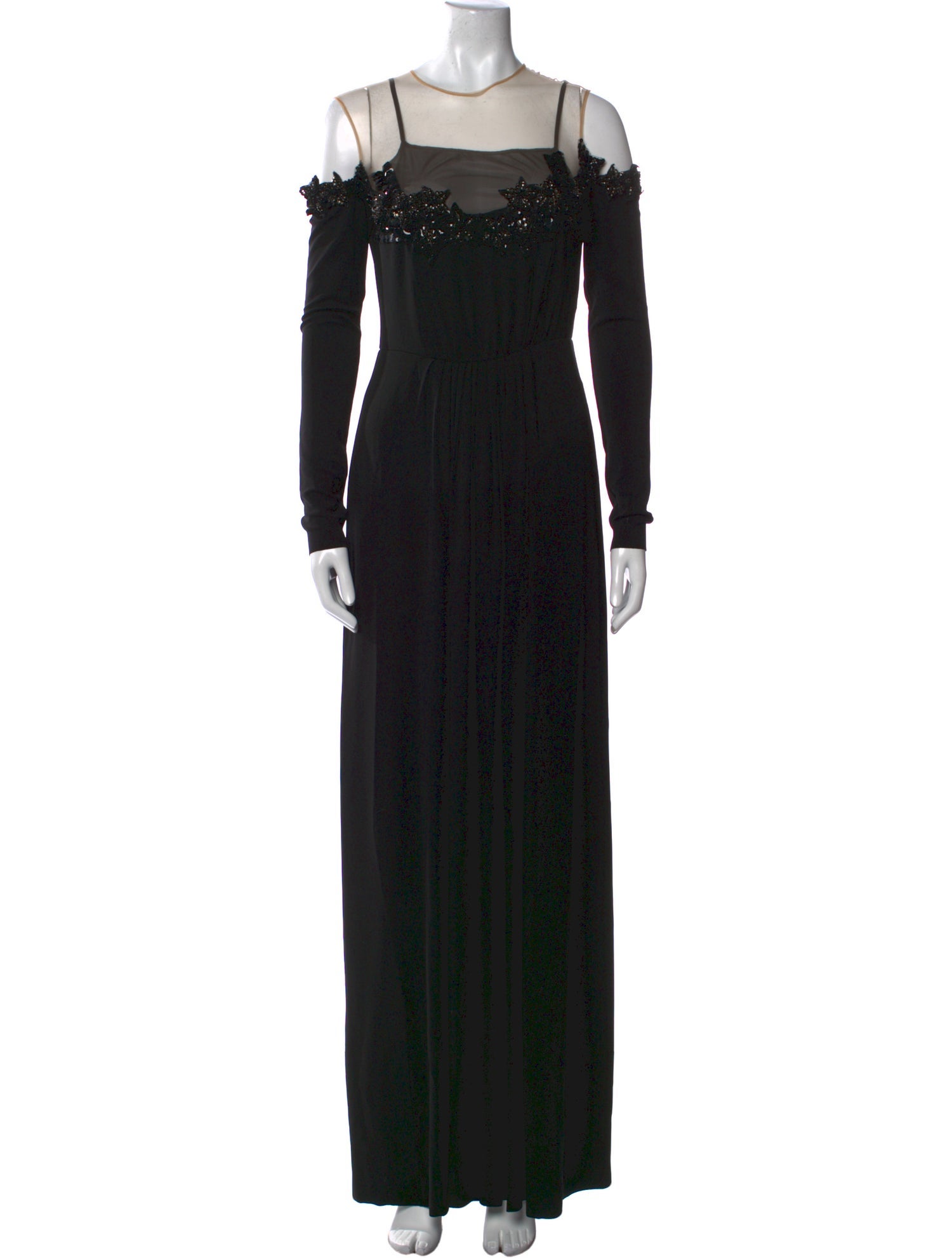 Elisabetta Franchi Crew Neck Long Dress