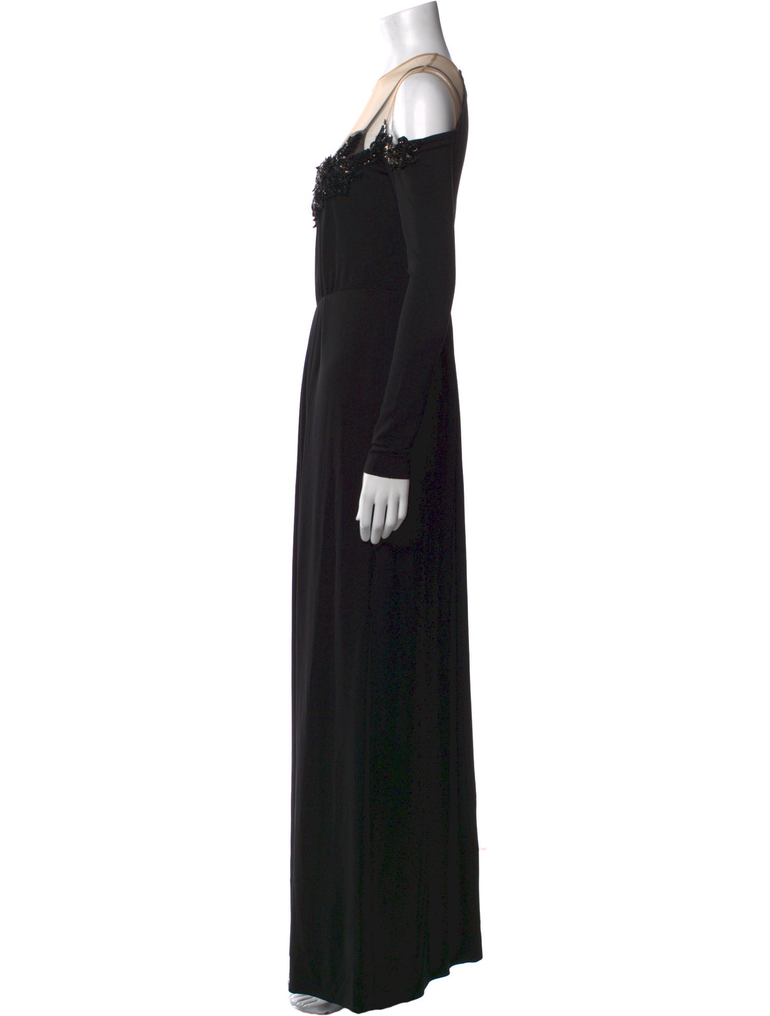 Elisabetta Franchi Crew Neck Long Dress