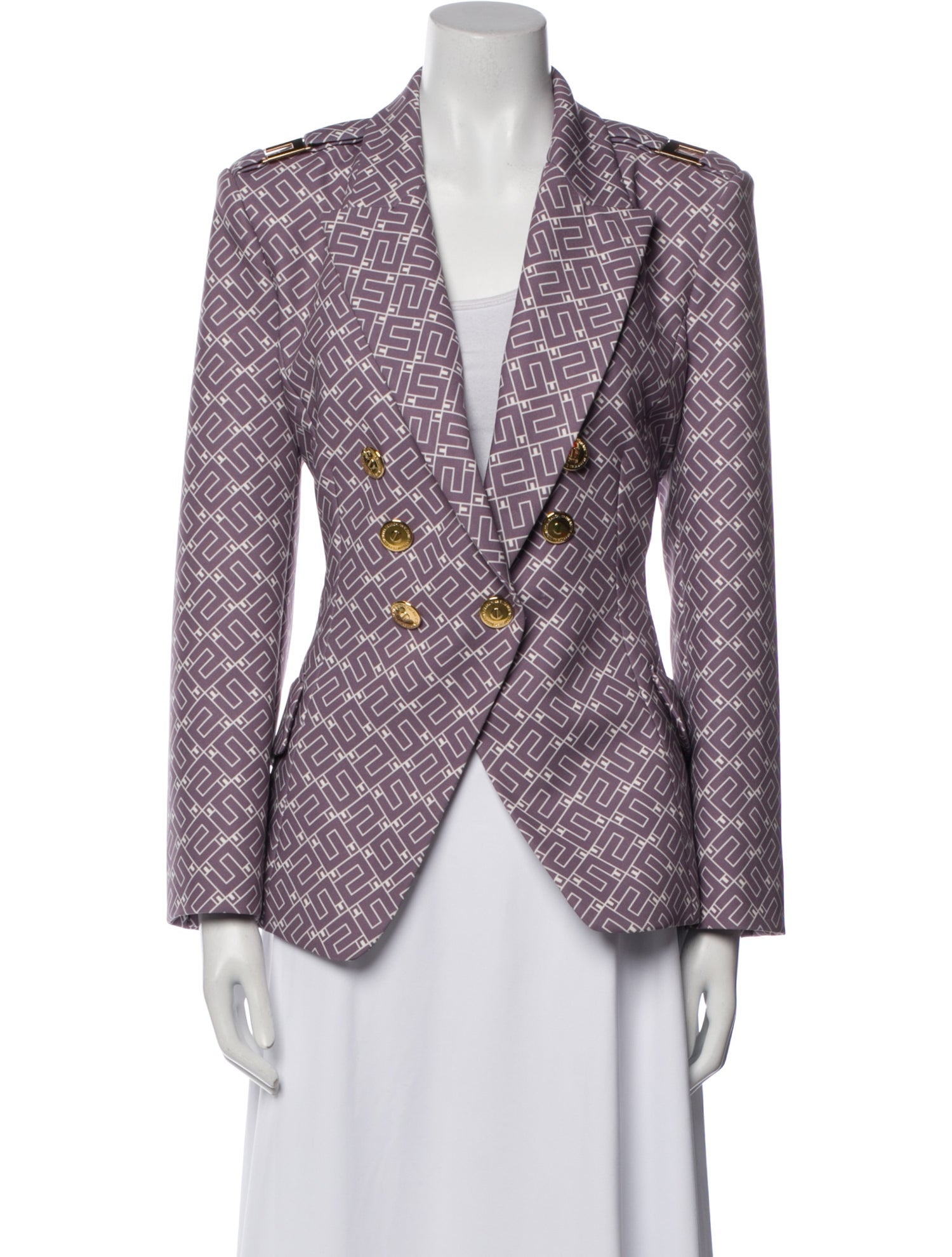 Elisabetta Franchi Printed Blazer