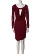 Elisabetta Franchi Cowl Neck Knee-Length Dress