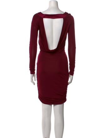 Elisabetta Franchi Cowl Neck Knee-Length Dress