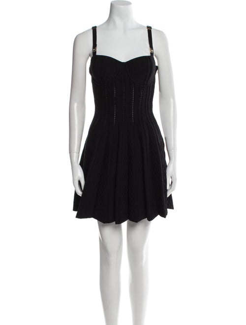 Elisabetta Franchi Square Neckline Mini Dress