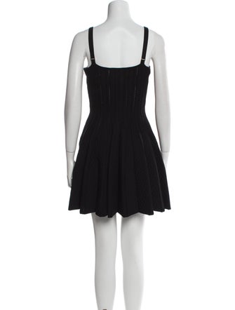 Elisabetta Franchi Square Neckline Mini Dress