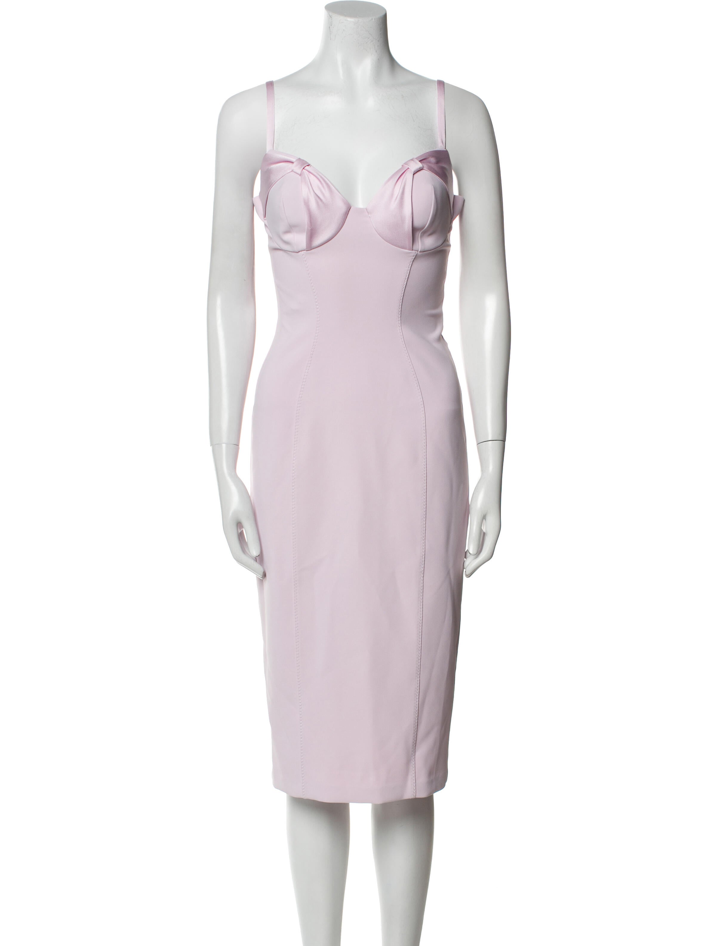 Elisabetta Franchi Square Neckline Knee-Length Dress w/ Tags