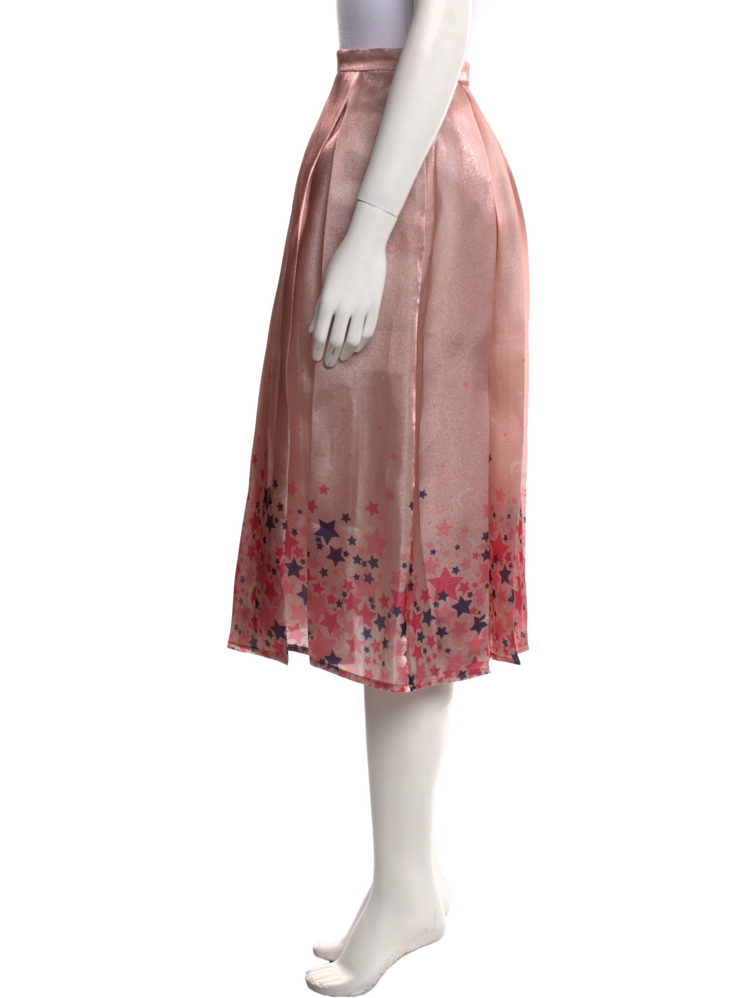 Elisabetta Franchi Floral Print Midi Length Skirt